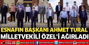 ESNAFIN BAŞKANI TURAL, MİLLETVEKİLİ ÖZEL'İ AĞIRLADI