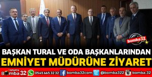 ESNAFIN BAŞKANLARINDAN EMNİYET MÜDÜRÜNE ZİYARET