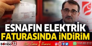 Esnafın elektrik faturasında indirim