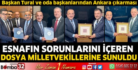 Esnafın sorunlarını içeren dosya milletvekillerine sunuldu   