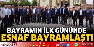 Esnaflar bayramlaştı