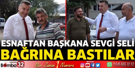 Esnaftan Başkana sevgi seli