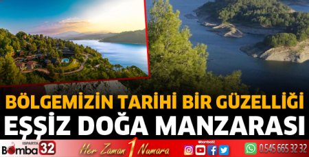 Eşsiz doğa manzarası Karacaören Barajı
