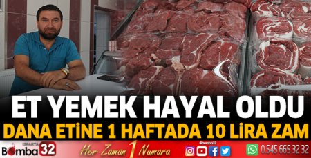Et yemek hayal oldu