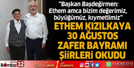 Ethem Kızılkaya 30 Ağustos şiirleri okudu