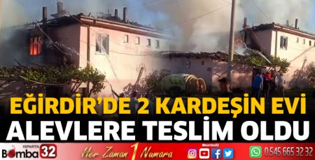 Ev alevlere teslim oldu