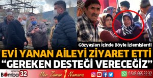 EVİ YANAN AİLEYE YARDIM ELİ