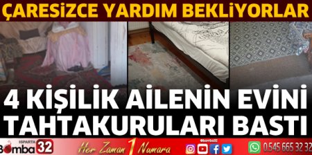 Evini tahtakuruları basan aile yardım bekliyor