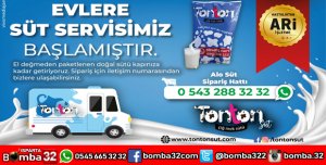 EVLERE SÜT SERVİSİ BAŞLADI