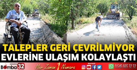 Evlerine ulaşım kolaylaştı