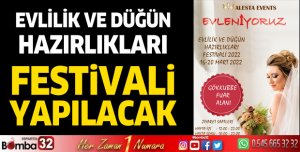 Evlilik ve düğün hazırlıkları festivali yapılacak