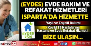 Eydes Isparta'da hizmette