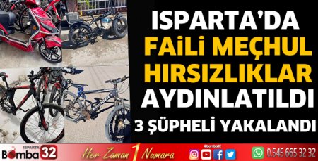 Faili meçhul hırsızlıklar aydınlatıldı
