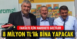 Fakülte için binayı yapacaklar