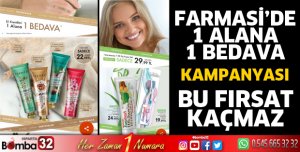 Farmasi'de 1 alana 1 bedava kampanyası