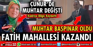 FATİH VE ÇÜNÜR MAHALLELERİNDE MUHTAR DEĞİŞTİ