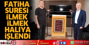 Fatiha Suresi ilmek ilmek halıya işlendi