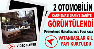 FECİ KAZA GÜVENLİK KAMERASINDA