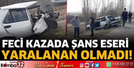 Feci kazada şans eseri yaralanan olmadı!