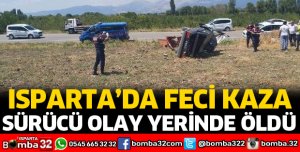FECİ KAZADA SÜRÜCÜ ÖLDÜ