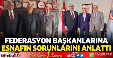 Federasyon başkanlarını ziyaret etti