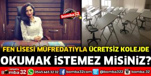 FEN LİSESİ MÜFREDATIYLA ÜCRETSİZ KOLEJDE OKUMAK İSTEMEZ MİSİNİZ?