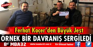 FERHAT KOÇER'EN DAVRAZSPOR'A BÜYÜK JEST