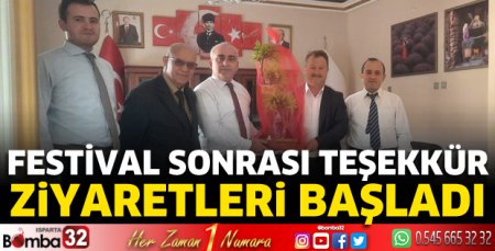 Festival sonrası teşekkür ziyaretleri başladı