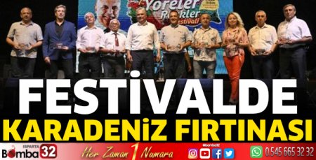 Festivalde Karadeniz fırtınası