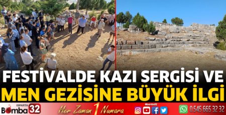 Festivalde Kazı Sergisi ve Men Gezisi büyük ilgi gördü