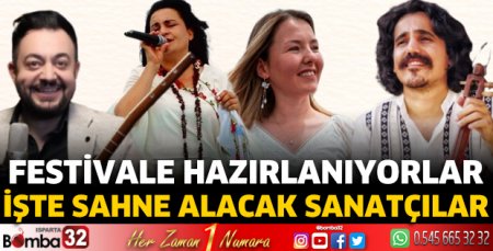 Festivalde sahne alacak sanatçılar belli oldu