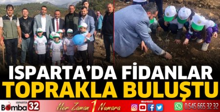 Fidanlar toprakla buluştu