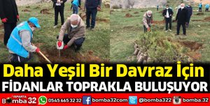 Fidanlar toprakla buluşuyor