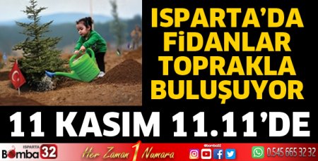 Fidanlar toprakla buluşuyor