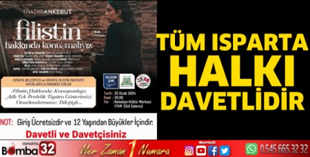 Filistin hakkında konuşmalıyız