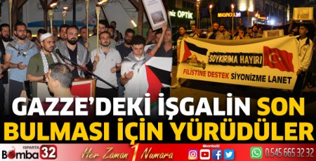 Filistin'in özgürlüğü için yürüdüler