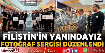 Filistin'in yanındayız fotoğraf sergisi düzenlendi