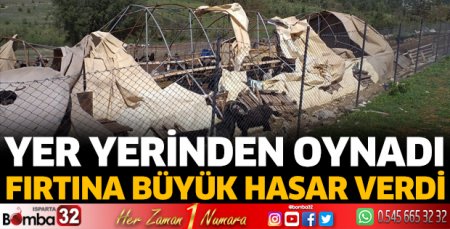 Fırtına zor anlar yaşattı