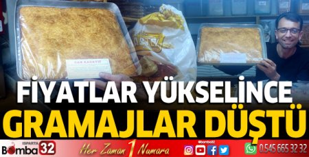 Fiyatlar yükselince gramajlar düştü