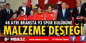 FLAŞ HABER ISPARTA KULÜPLERE MALZEME DESTEĞİ