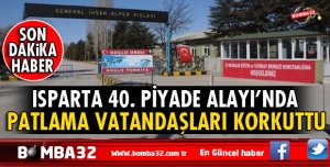 FLAŞ HABER ISPARTA'DA  ALAYDAKİ PATLAMA PANİK YARATTI