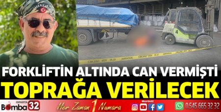 Forklift ile tır arasında sıkışarak can verdi