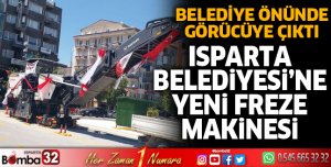 Freze makinesi alındı