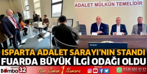 Fuarda Isparta Adalet Sarayı ilgi odağı oldu