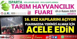 Fuarda yerinizi almak için acele edin