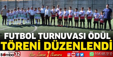 Futbol Turnuvası Ödül Töreni düzenlendi
