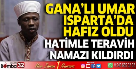 Gana’lı hafız hatimle teravih namazı kıldırdı
