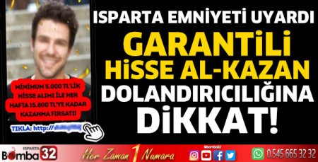 Garantili hisse al-kazan Dolandırıcılığına dikkat!