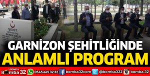 Garnizon Şehitliğinde anlamlı program