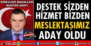 GAZETECİ ÜMMET GÜLGEÇ MUHTARLIĞA ADAY